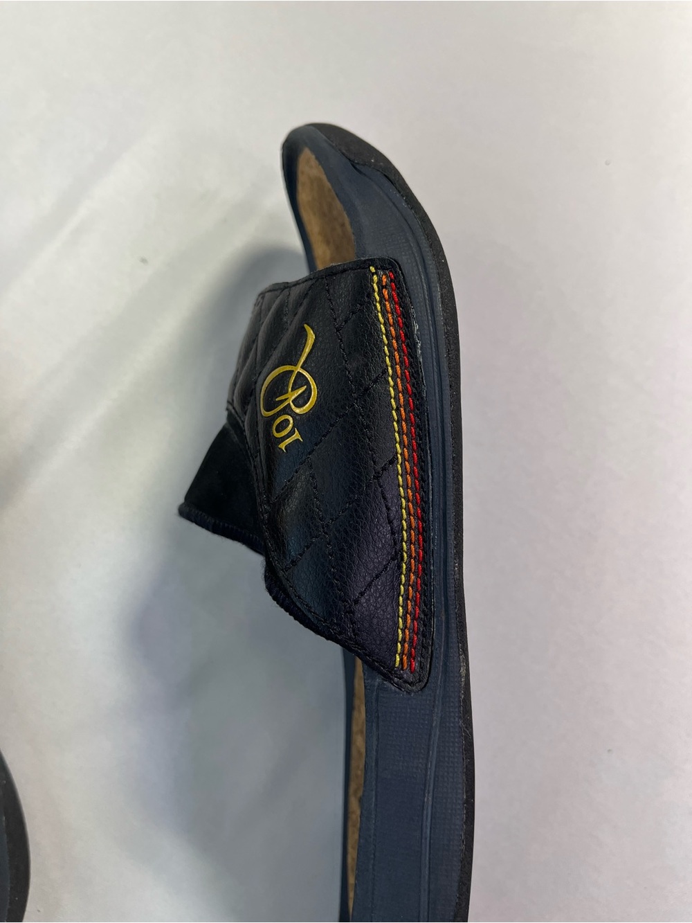 RARE! 2008 Nike Ronalndinho Slides Gold Brasil Bonito Black Soccer Flip Flops 7 - Picture 10 of 13